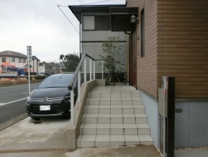 袖ヶ浦市にて。<br>既存駐車場を素敵にエクステリアリフォーム。6