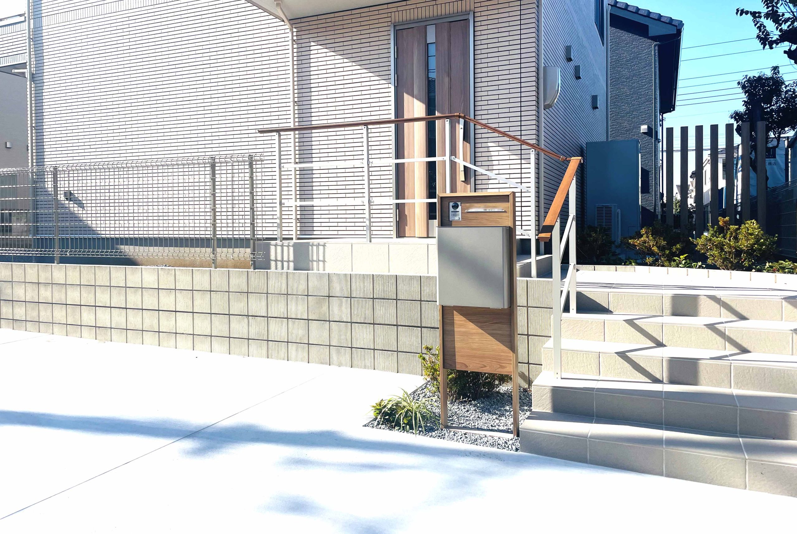 千葉　外構　おしゃれ土留め