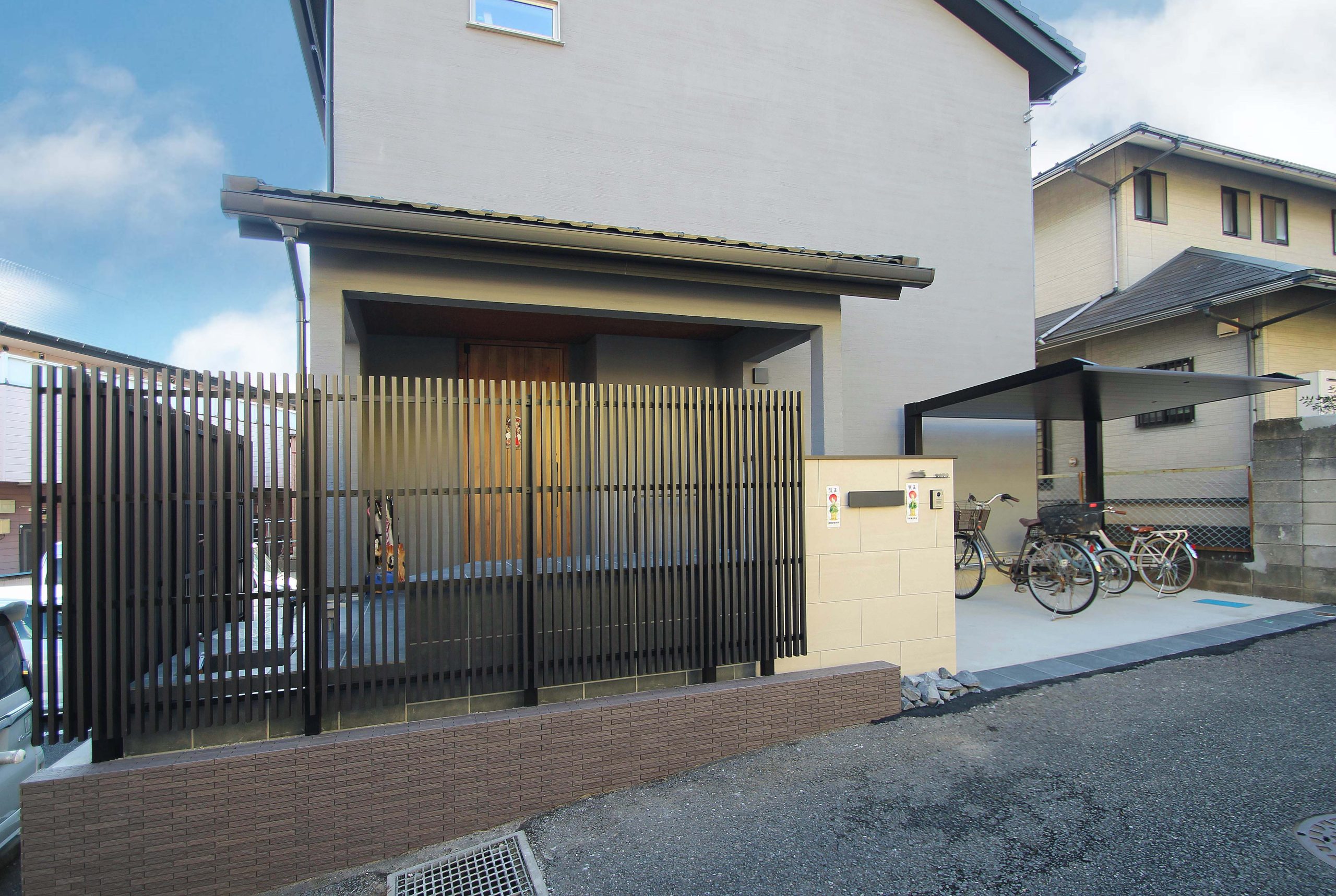 千葉　習志野市　縦格子フェンス